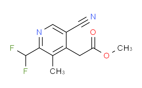 Methyl 5-cyano-2-(difluoromethyl)-3-methylpyridine-4-acetate