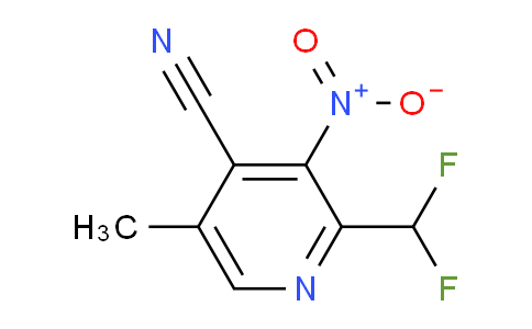 4-Cyano-2-(difluoromethyl)-5-methyl-3-nitropyridine