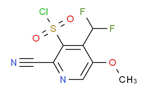 2-Cyano-4-(difluoromethyl)-5-methoxypyridine-3-sulfonyl chloride