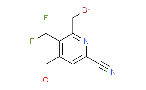 2-(Bromomethyl)-6-cyano-3-(difluoromethyl)pyridine-4-carboxaldehyde