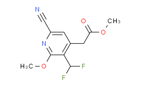 Methyl 6-cyano-3-(difluoromethyl)-2-methoxypyridine-4-acetate