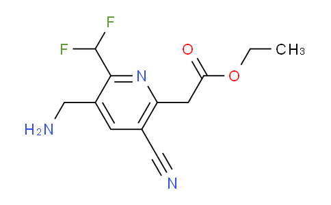 AM205839 | 1805035-24-8 | Ethyl 3-(aminomethyl)-5-cyano-2-(difluoromethyl)pyridine-6-acetate