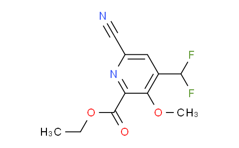Ethyl 6-cyano-4-(difluoromethyl)-3-methoxypyridine-2-carboxylate