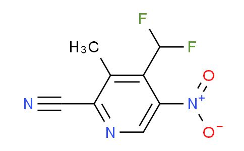 2-Cyano-4-(difluoromethyl)-3-methyl-5-nitropyridine