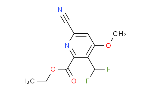 Ethyl 6-cyano-3-(difluoromethyl)-4-methoxypyridine-2-carboxylate