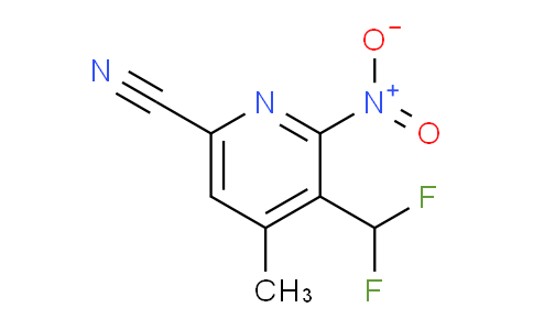 6-Cyano-3-(difluoromethyl)-4-methyl-2-nitropyridine
