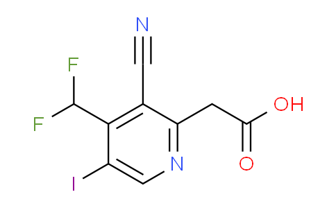 3-Cyano-4-(difluoromethyl)-5-iodopyridine-2-acetic acid