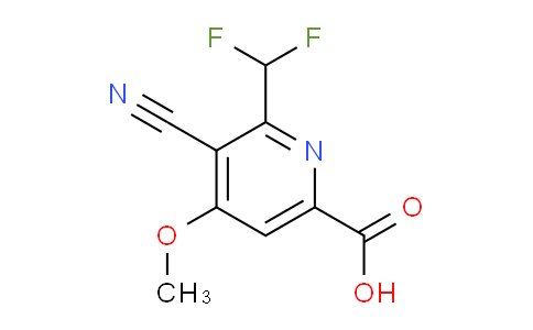 3-Cyano-2-(difluoromethyl)-4-methoxypyridine-6-carboxylic acid