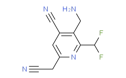 3-(Aminomethyl)-4-cyano-2-(difluoromethyl)pyridine-6-acetonitrile