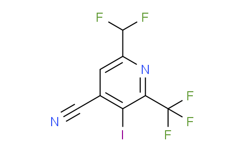 4-Cyano-6-(difluoromethyl)-3-iodo-2-(trifluoromethyl)pyridine