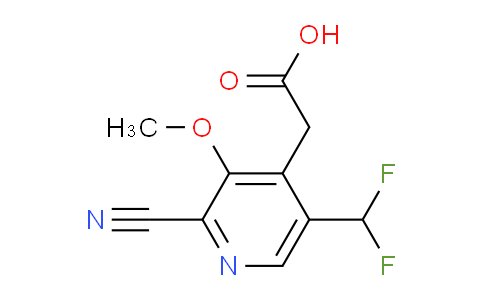 2-Cyano-5-(difluoromethyl)-3-methoxypyridine-4-acetic acid