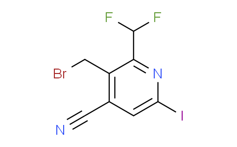 3-(Bromomethyl)-4-cyano-2-(difluoromethyl)-6-iodopyridine