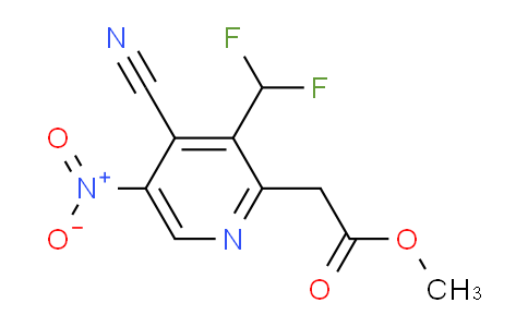 Methyl 4-cyano-3-(difluoromethyl)-5-nitropyridine-2-acetate