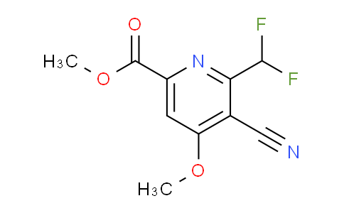 Methyl 3-cyano-2-(difluoromethyl)-4-methoxypyridine-6-carboxylate