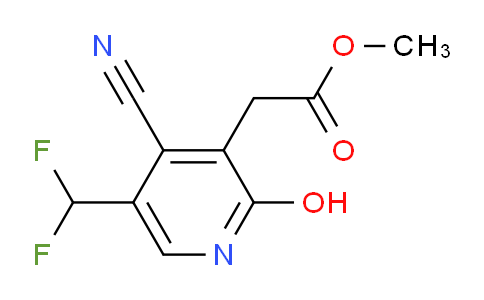 Methyl 4-cyano-5-(difluoromethyl)-2-hydroxypyridine-3-acetate