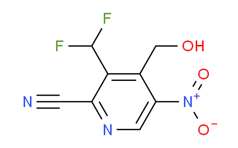 2-Cyano-3-(difluoromethyl)-5-nitropyridine-4-methanol
