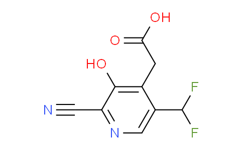 2-Cyano-5-(difluoromethyl)-3-hydroxypyridine-4-acetic acid