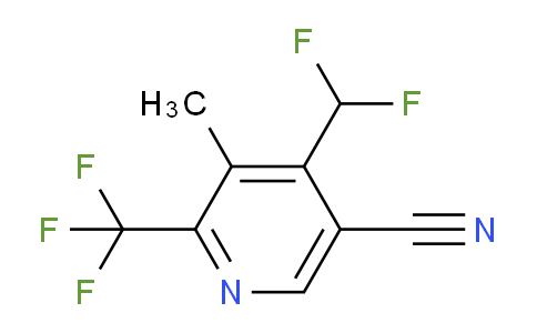 5-Cyano-4-(difluoromethyl)-3-methyl-2-(trifluoromethyl)pyridine