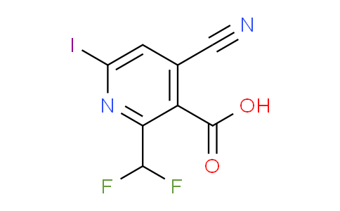 4-Cyano-2-(difluoromethyl)-6-iodopyridine-3-carboxylic acid