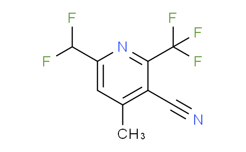 3-Cyano-6-(difluoromethyl)-4-methyl-2-(trifluoromethyl)pyridine