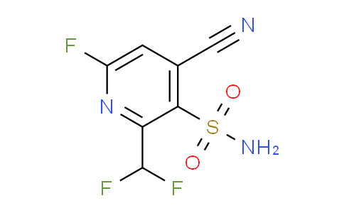 4-Cyano-2-(difluoromethyl)-6-fluoropyridine-3-sulfonamide