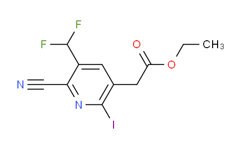 AM205965 | 1806908-40-6 | Ethyl 2-cyano-3-(difluoromethyl)-6-iodopyridine-5-acetate