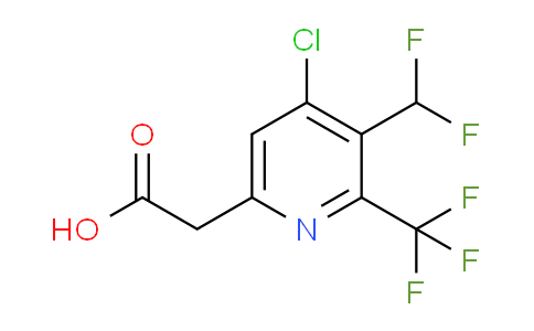 AM205989 | 1805373-67-4 | 4-Chloro-3-(difluoromethyl)-2-(trifluoromethyl)pyridine-6-acetic acid