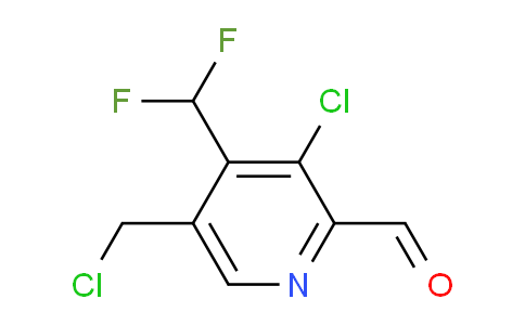 3-Chloro-5-(chloromethyl)-4-(difluoromethyl)pyridine-2-carboxaldehyde