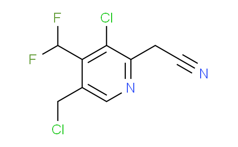 3-Chloro-5-(chloromethyl)-4-(difluoromethyl)pyridine-2-acetonitrile