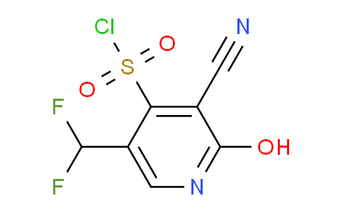 3-Cyano-5-(difluoromethyl)-2-hydroxypyridine-4-sulfonyl chloride