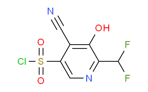 4-Cyano-2-(difluoromethyl)-3-hydroxypyridine-5-sulfonyl chloride