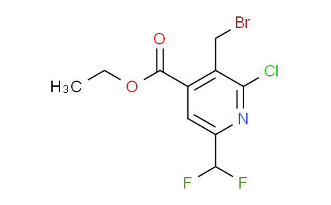 Ethyl 3-(bromomethyl)-2-chloro-6-(difluoromethyl)pyridine-4-carboxylate