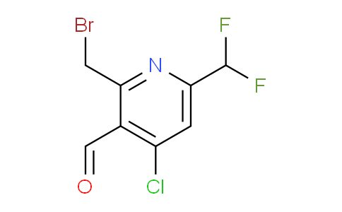 2-(Bromomethyl)-4-chloro-6-(difluoromethyl)pyridine-3-carboxaldehyde