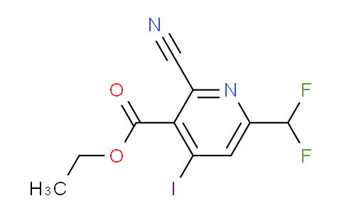 AM206050 | 1806957-33-4 | Ethyl 2-cyano-6-(difluoromethyl)-4-iodopyridine-3-carboxylate