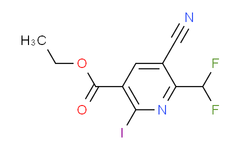 AM206052 | 1807088-92-1 | Ethyl 3-cyano-2-(difluoromethyl)-6-iodopyridine-5-carboxylate