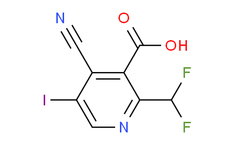 AM206054 | 1805389-02-9 | 4-Cyano-2-(difluoromethyl)-5-iodopyridine-3-carboxylic acid