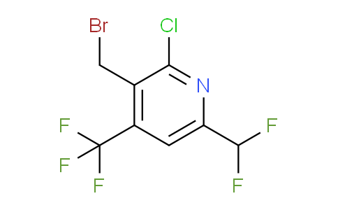 3-(Bromomethyl)-2-chloro-6-(difluoromethyl)-4-(trifluoromethyl)pyridine