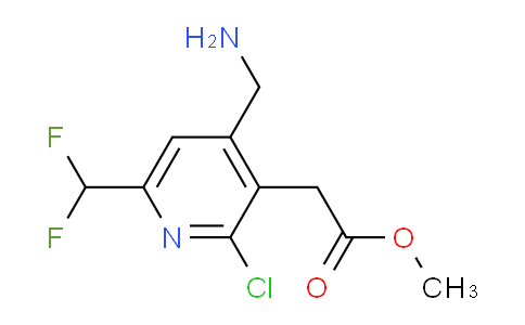 Methyl 4-(aminomethyl)-2-chloro-6-(difluoromethyl)pyridine-3-acetate