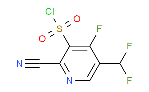 2-Cyano-5-(difluoromethyl)-4-fluoropyridine-3-sulfonyl chloride