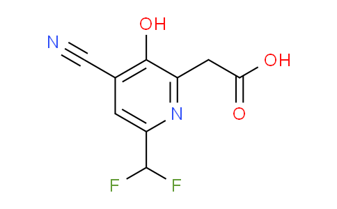 4-Cyano-6-(difluoromethyl)-3-hydroxypyridine-2-acetic acid