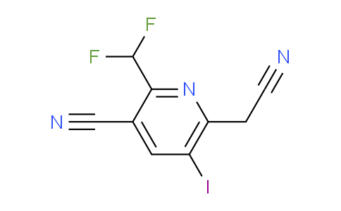 AM206068 | 1807086-19-6 | 3-Cyano-2-(difluoromethyl)-5-iodopyridine-6-acetonitrile