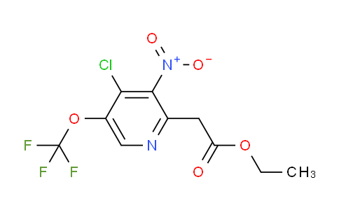 Ethyl 4-chloro-3-nitro-5-(trifluoromethoxy)pyridine-2-acetate