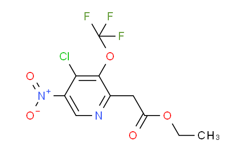 Ethyl 4-chloro-5-nitro-3-(trifluoromethoxy)pyridine-2-acetate