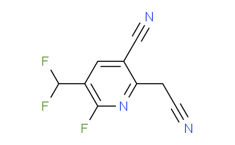 3-Cyano-5-(difluoromethyl)-6-fluoropyridine-2-acetonitrile