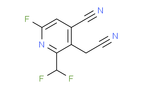 4-Cyano-2-(difluoromethyl)-6-fluoropyridine-3-acetonitrile