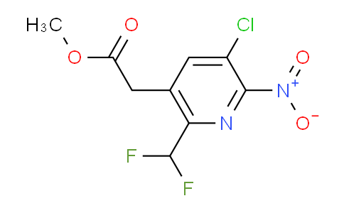 AM206089 | 1806944-52-4 | Methyl 3-chloro-6-(difluoromethyl)-2-nitropyridine-5-acetate