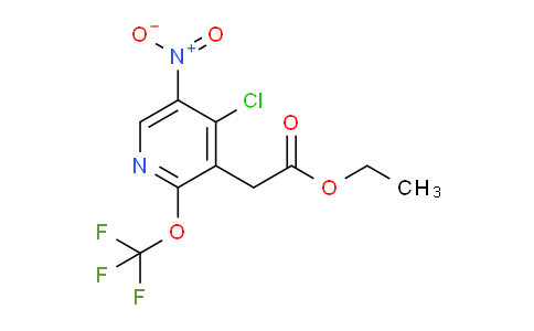 Ethyl 4-chloro-5-nitro-2-(trifluoromethoxy)pyridine-3-acetate