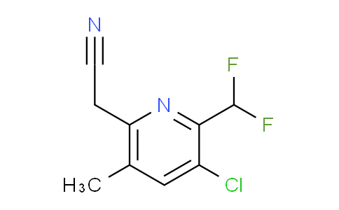 AM206128 | 1805373-19-6 | 3-Chloro-2-(difluoromethyl)-5-methylpyridine-6-acetonitrile