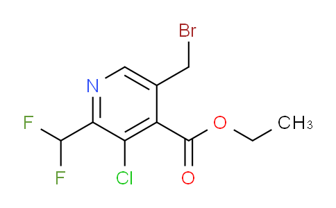 AM206145 | 1806060-66-1 | Ethyl 5-(bromomethyl)-3-chloro-2-(difluoromethyl)pyridine-4-carboxylate