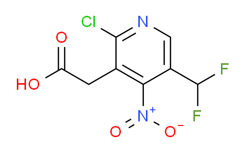 2-Chloro-5-(difluoromethyl)-4-nitropyridine-3-acetic acid